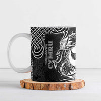 Personalized Glamorgan Morgannwg Ceramic Mug Black Raven Celtic-inspired - Wonder Print Shop