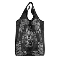 Personalized Glamorgan Morgannwg Grocery Bag Black Raven Celtic-inspired - Wonder Print Shop