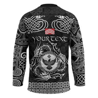 Personalized Glamorgan Morgannwg Hockey Jersey Black Raven Celtic-inspired - Wonder Print Shop