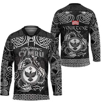 Personalized Glamorgan Morgannwg Hockey Jersey Black Raven Celtic-inspired - Wonder Print Shop