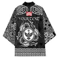 Personalized Glamorgan Morgannwg Kimono Black Raven Celtic-inspired - Wonder Print Shop