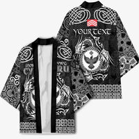 Personalized Glamorgan Morgannwg Kimono Black Raven Celtic-inspired - Wonder Print Shop