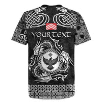 Personalized Glamorgan Morgannwg Rugby Jersey Black Raven Celtic-inspired - Wonder Print Shop