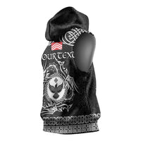 Personalized Glamorgan Morgannwg Sleeveless Hoodie Black Raven Celtic-inspired - Wonder Print Shop