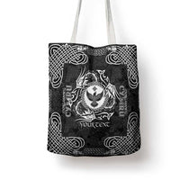 Personalized Glamorgan Morgannwg Tote Bag Black Raven Celtic-inspired - Wonder Print Shop