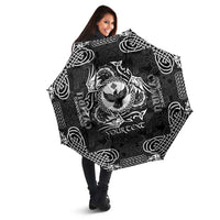 Personalized Glamorgan Morgannwg Umbrella Black Raven Celtic-inspired - Wonder Print Shop
