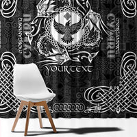 Personalized Glamorgan Morgannwg Window Curtain Black Raven Celtic-inspired - Wonder Print Shop