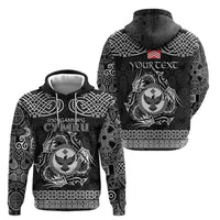 Personalized Glamorgan Morgannwg Zip Hoodie Black Raven Celtic-inspired - Wonder Print Shop