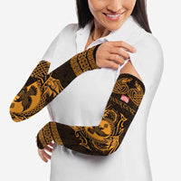 Personalized Glamorgan Morgannwg Arm Sleeves Gold Raven Celtic-inspired - Wonder Print Shop