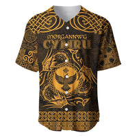 Personalized Glamorgan Morgannwg Baseball Jersey Gold Raven Celtic-inspired - Wonder Print Shop