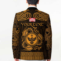 Personalized Glamorgan Morgannwg Blazer Gold Raven Celtic-inspired - Wonder Print Shop