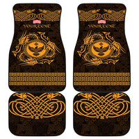 Personalized Glamorgan Morgannwg Car Mats Gold Raven Celtic-inspired - Wonder Print Shop
