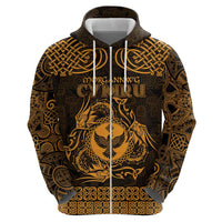 Personalized Glamorgan Morgannwg Hoodie Gold Raven Celtic-inspired - Wonder Print Shop