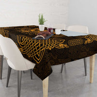 Personalized Glamorgan Morgannwg Tablecloth Gold Raven Celtic-inspired - Wonder Print Shop