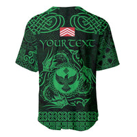 Personalized Glamorgan Morgannwg Baseball Jersey Green Raven Celtic-inspired - Wonder Print Shop