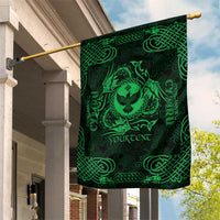 Personalized Glamorgan Morgannwg Garden Flag Green Raven Celtic-inspired - Wonder Print Shop