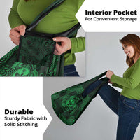 Personalized Glamorgan Morgannwg Grocery Bag Green Raven Celtic-inspired - Wonder Print Shop