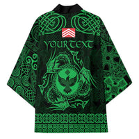 Personalized Glamorgan Morgannwg Kimono Green Raven Celtic-inspired - Wonder Print Shop