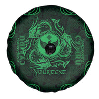 Personalized Glamorgan Morgannwg Spare Tire Cover Green Raven Celtic-inspired - Wonder Print Shop