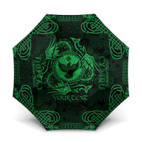 Personalized Glamorgan Morgannwg Umbrella Green Raven Celtic-inspired - Wonder Print Shop