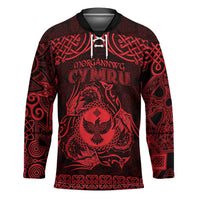 Personalized Glamorgan Morgannwg Hockey Jersey Red Raven Celtic-inspired - Wonder Print Shop
