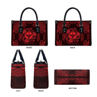 Personalized Glamorgan Morgannwg Leather Bag Red Raven Celtic-inspired - Wonder Print Shop
