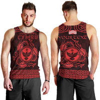 Personalized Glamorgan Morgannwg Men Tank Top Red Raven Celtic-inspired - Wonder Print Shop