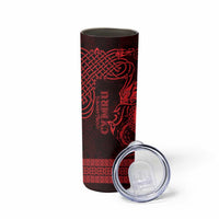 Personalized Glamorgan Morgannwg Skinny Tumbler Red Raven Celtic-inspired - Wonder Print Shop