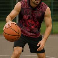 Personalized Glamorgan Morgannwg Sleeveless Hoodie Red Raven Celtic-inspired - Wonder Print Shop