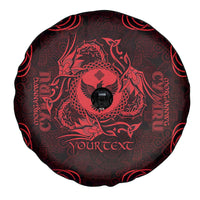 Personalized Glamorgan Morgannwg Spare Tire Cover Red Raven Celtic-inspired - Wonder Print Shop