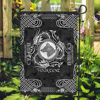 Personalized Merionethshire Meirionnydd Garden Flag Black Wolf Celtic-inspired - Wonder Print Shop