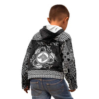 Personalized Merionethshire Meirionnydd Kid Hoodie Black Wolf Celtic-inspired - Wonder Print Shop