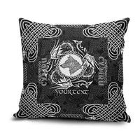 Personalized Merionethshire Meirionnydd Pillow Cover Black Wolf Celtic-inspired - Wonder Print Shop