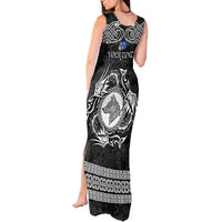 Personalized Merionethshire Meirionnydd Tank Maxi Dress Black Wolf Celtic-inspired - Wonder Print Shop