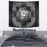 Personalized Merionethshire Meirionnydd Tapestry Black Wolf Celtic-inspired - Wonder Print Shop
