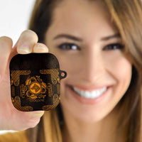 Personalized Merionethshire Meirionnydd AirPods Case Gold Wolf Celtic-inspired - Wonder Print Shop