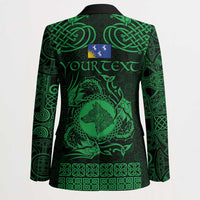 Personalized Merionethshire Meirionnydd Blazer Green Wolf Celtic-inspired - Wonder Print Shop