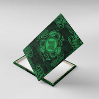 Personalized Merionethshire Meirionnydd Canvas Wall Art Green Wolf Celtic-inspired - Wonder Print Shop