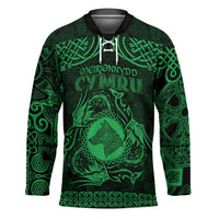Personalized Merionethshire Meirionnydd Hockey Jersey Green Wolf Celtic-inspired - Wonder Print Shop