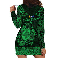 Personalized Merionethshire Meirionnydd Hoodie Dress Green Wolf Celtic-inspired - Wonder Print Shop