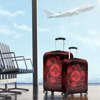 Personalized Merionethshire Meirionnydd Luggage Cover Red Wolf Celtic-inspired - Wonder Print Shop