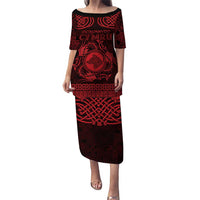 Personalized Merionethshire Meirionnydd Puletasi Red Wolf Celtic-inspired - Wonder Print Shop