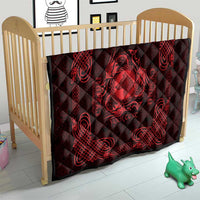 Personalized Merionethshire Meirionnydd Quilt Red Wolf Celtic-inspired - Wonder Print Shop