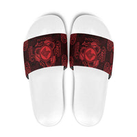 Personalized Merionethshire Meirionnydd Slide Sandals Red Wolf Celtic-inspired - Wonder Print Shop