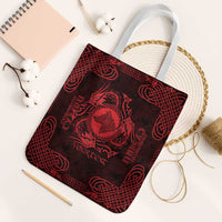 Personalized Merionethshire Meirionnydd Tote Bag Red Wolf Celtic-inspired - Wonder Print Shop