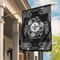 Personalized Monmouthshire Sir Fynwy Garden Flag Black Fleur-de-lis Celtic-inspired - Wonder Print Shop