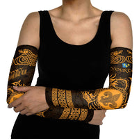 Personalized Monmouthshire Sir Fynwy Arm Sleeves Gold Fleur-de-lis Celtic-inspired - Wonder Print Shop