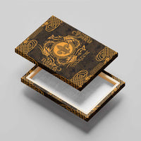 Personalized Monmouthshire Sir Fynwy Canvas Wall Art Gold Fleur-de-lis Celtic-inspired - Wonder Print Shop