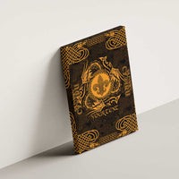 Personalized Monmouthshire Sir Fynwy Canvas Wall Art Gold Fleur-de-lis Celtic-inspired - Wonder Print Shop