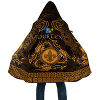 Personalized Monmouthshire Sir Fynwy Cloak Gold Fleur-de-lis Celtic-inspired - Wonder Print Shop